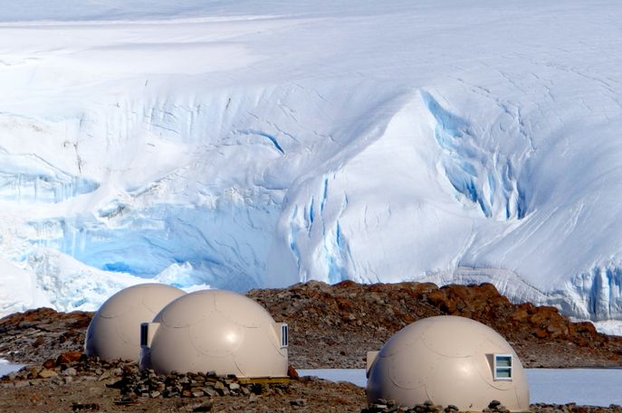 Whichaway Camp by White Desert, Antartica