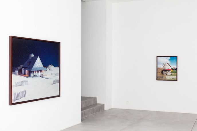 James Casebere's  work on display at the Galerie Daniel Templon 