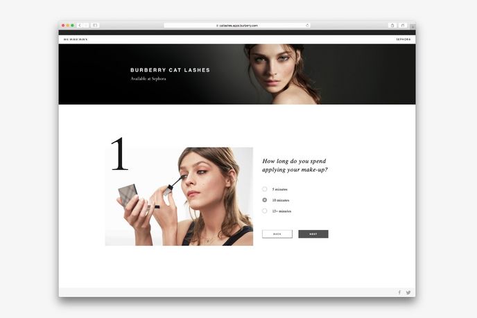 Cat Lashes Mascara  website by Burberry, Global