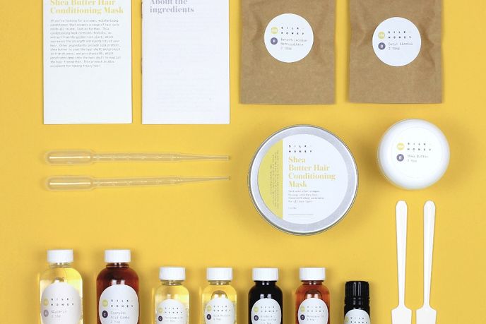 Silk and Honey Shea Butter Hair-Conditioning mask kit