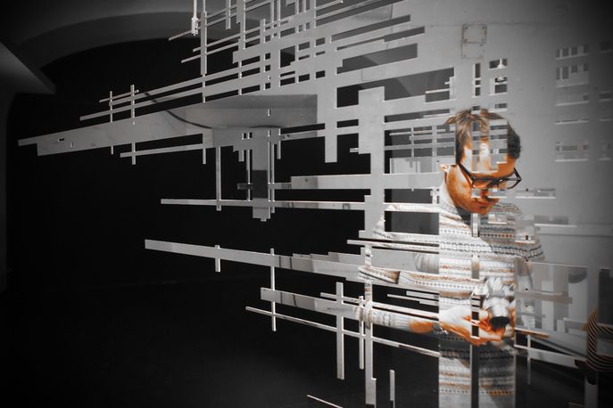 White Noise by Erik Olofsen at the Perspective Playground exhibition by Olympus, Paris