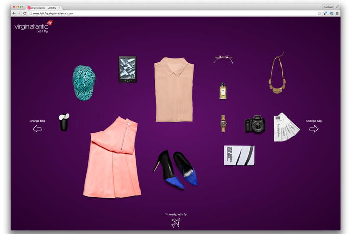 Personalised holiday algorithm by Virgin Atlantic, UK